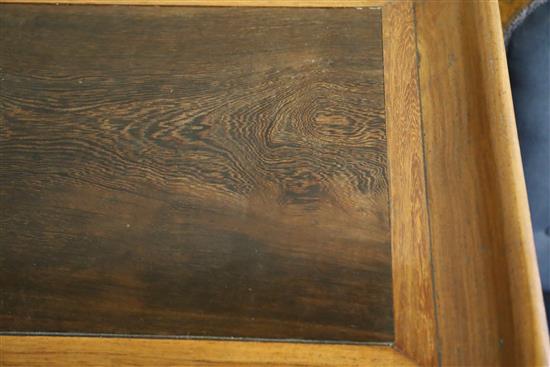A Chinese hardwood altar table, the top inset black marble, W.184cm, D.46cm, H.96cm